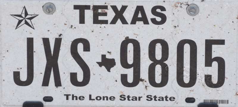 Kentekenplaat Texas