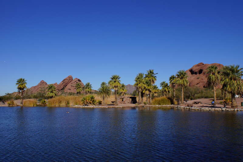 2013, Papago Park,  Papago Buttes, Hole in the Rock, Camelback Mountain in the Distance