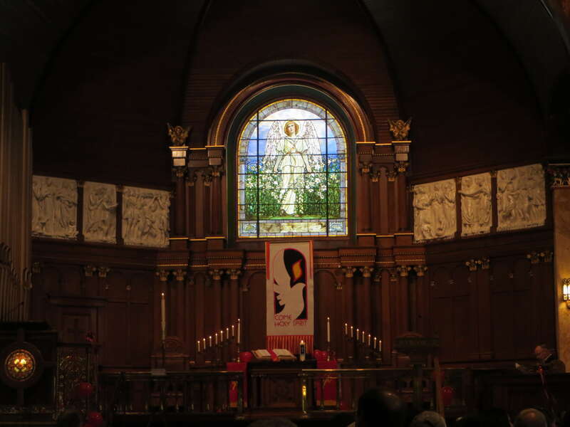 Interior of St. Luke's United Methodist Church in Dubuque, Iowa