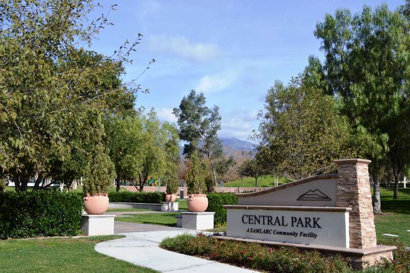 Central Park (maintained by SAMLARC) - located next to the Rancho Santa Margarita Civic Plaza and the Rancho Santa Margarita Library.