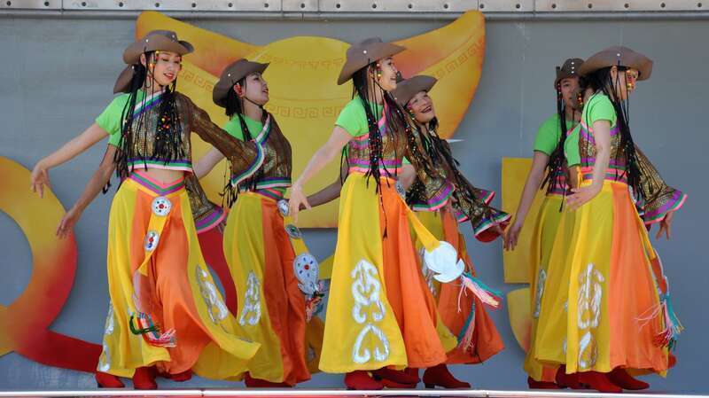 Mongolian Dance - 2015 Chinese New Year, &quot;Year of the Sheep&quot; celebration held here at Largo Central Park in Florida