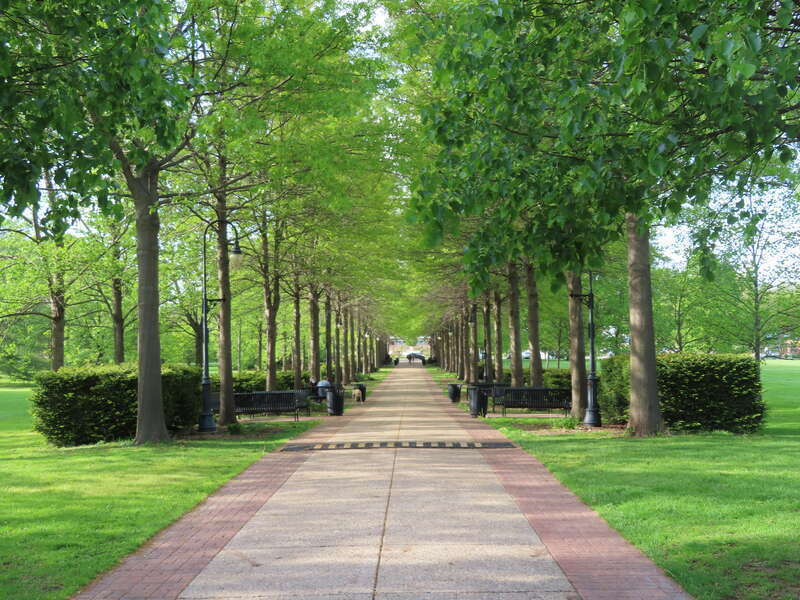 The Grand Allee in Vander Veer Botanical Park, Davenport, Iowa.