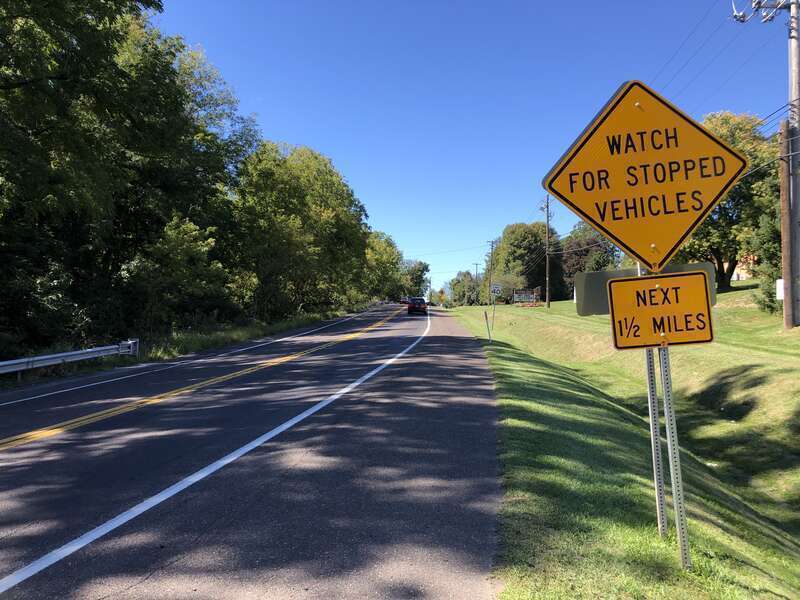 View north along Pennsylvania State Route 29 (Cedar Crest Boulevard) just north of Pine Street in Upper Milford Township, Lehigh County, Pennsylvania