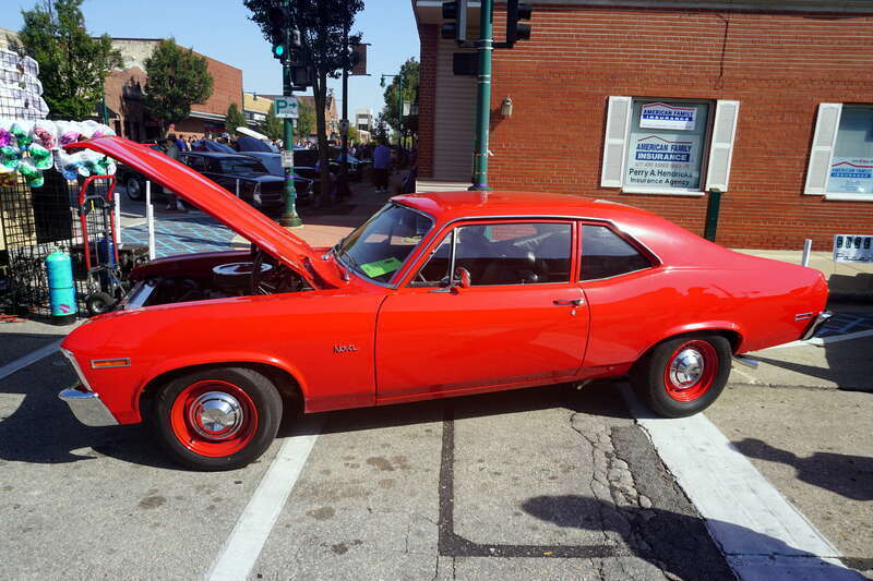 A 1970 Chevrolet Nova on display at the 2024 Downtown West Allis Classic Car Show in West Allis, Wisconsin (United States).