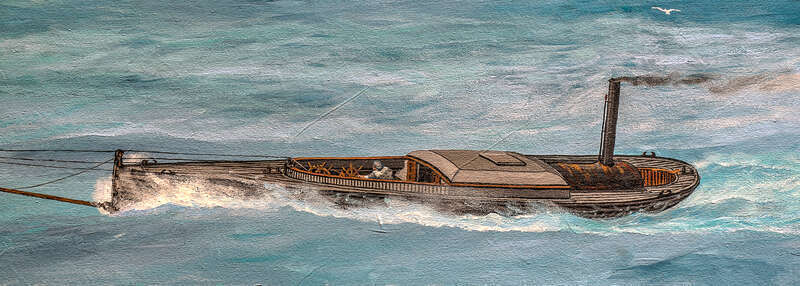 Detail of mural: CSS Squib