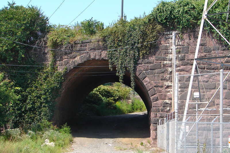 Thirty-third Street Bridge in Philadelphia on the NRHP since June 22, 1988. Supported 33rd St. over Master St., but Master Street no longer goes that far west.  On an industrial/railroad site, in North Philly, near Brewerytown.  Quite interesting