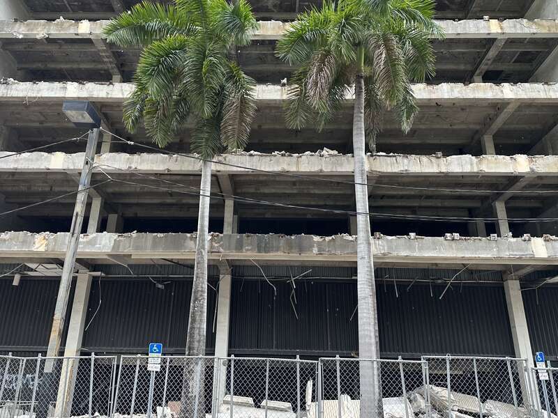 44 West Flagler Building Demolition Downtown Miami - 18 August 2023