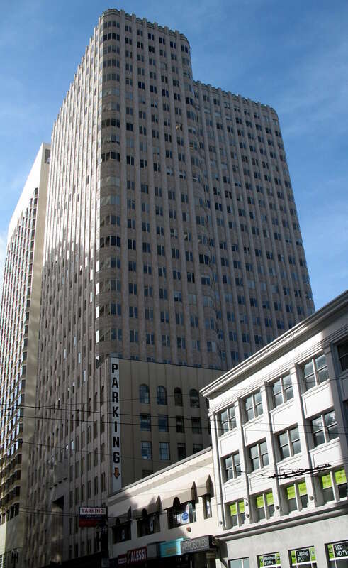National Register of Historic Places in San Francisco, California.

450 Sutter St., San Francisco, CA. Taken from the southeast corner of Stockton and Sutter Sts.