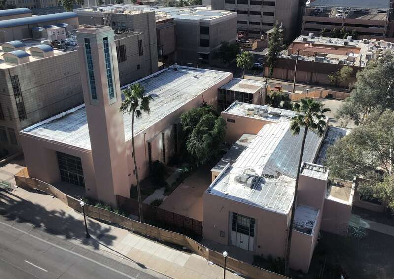 ASU Tower Center vor dem Abriss 2023