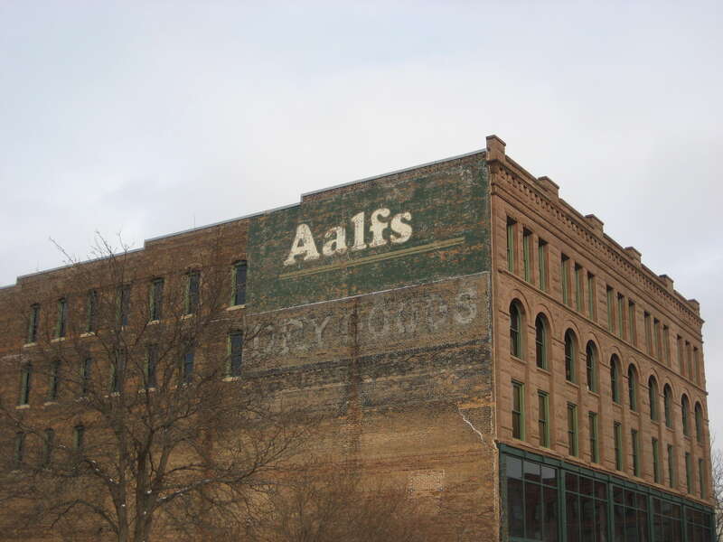 The first location of Aalfs Manufacturing Co. was opened in Sioux City, Iowa, in 1892.