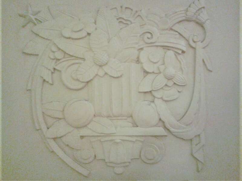 Decorative detail in the lower level of the Adler Theater in Davenport, Iowa.