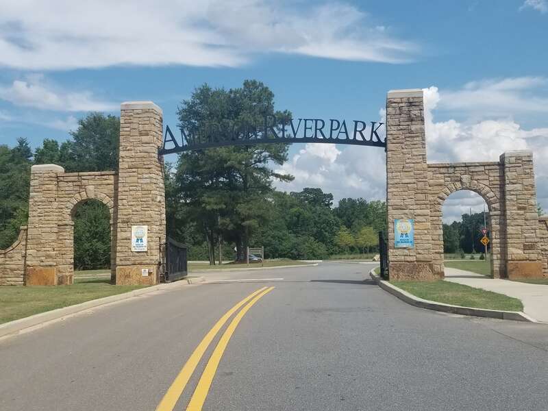 Front entrance of Amerson River Park.