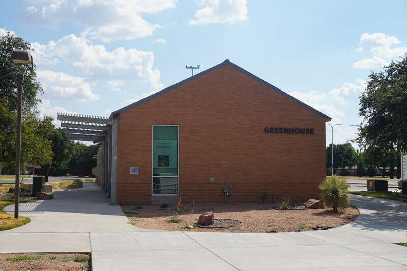 The Greenhouse on the campus of Angelo State University in San Angelo, Texas (United States).