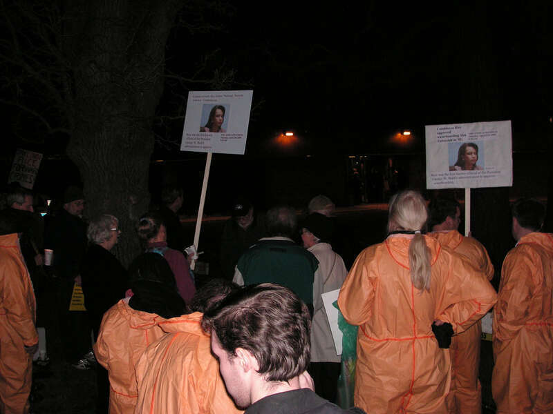 Anti-torture rally at Condoleeza Rice speech in St. Louis Park on November 8, 2009