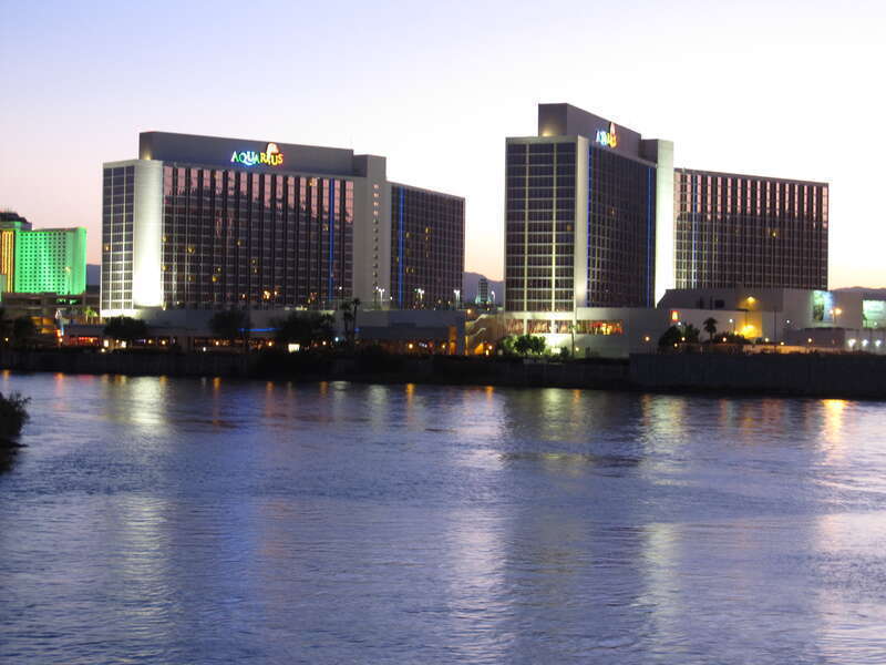Aquarius Casino Resort (formerly known as the Flamingo Hilton Laughlin and Flamingo Laughlin) is a hotel and casino located in Laughlin, Nevada. The hotel is owned by American Casino &amp;amp; Entertainment Properties and is the largest hotel in