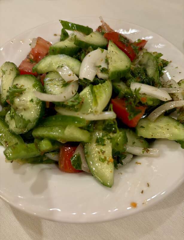 Armenian salad, Carousel Restaurant Glendale.