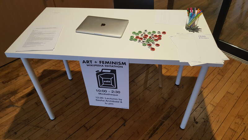 Art+Feminism at PNCA, Portland, Oregon, March 2019