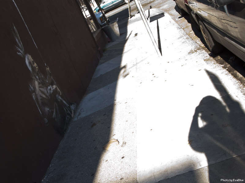 No Trespassing Indian (Native American)
- Sycamore St and Mission, Mission District

(CC) Eva Blue. Feel free to use this photo but please credit me when you use it and if you're really nice, you'll send me a message informing me where you used it.