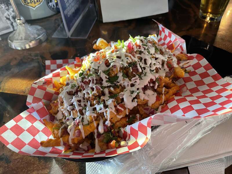 Chicken asada fries at Berlin, Las Vegas, Nevada