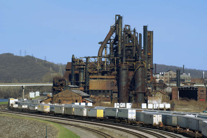 A view of the former en:Bethlehem Steel from the Fahy Bridge in en:Bethlehem, Pennsylvania.  This photo was taken shortly before demolition began to make way for the en:Sands BethWorks casino project.  Jschnalzer 23:29, 31 July 2007 (UTC)