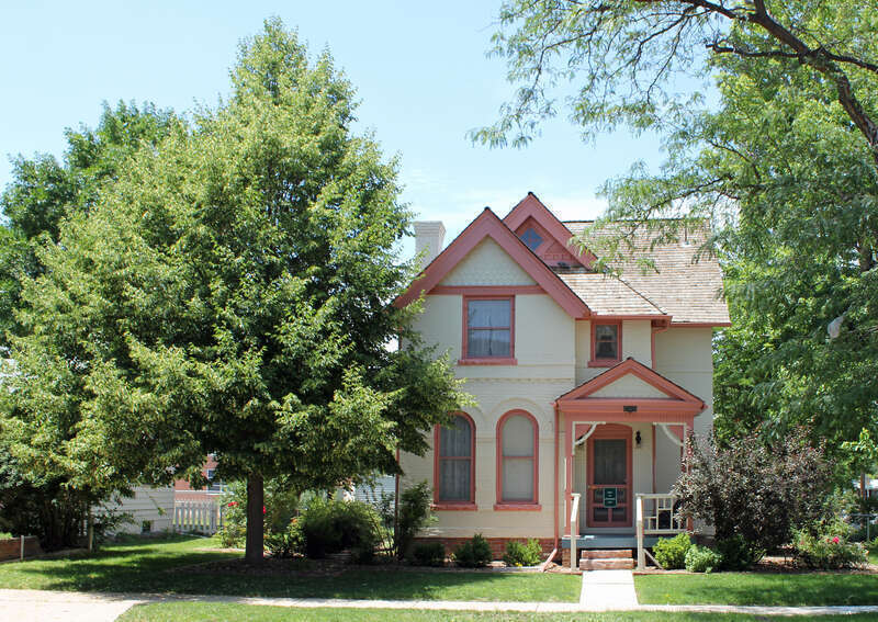 The Blanche A. Wilson House, located at 1671 Galena Street in Aurora, Colorado. The house is listed on the National Register of Historic Places. The house is now called the Aurora Centennial House.