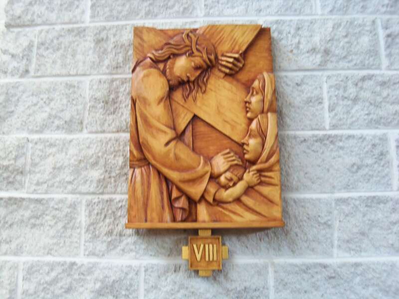 One of the stations at the cross in Blessed Sacrament Catholic Church in Alexandria, Virginia.
