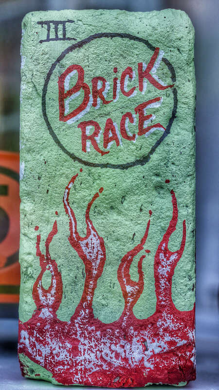 500px provided description: A brick from the Brick Race in Holyoke, MA [#brick ,#holyoke ,#Popular Tags]