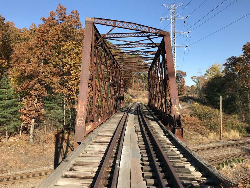 Bridge at east end of MCRT Wayside, Weston Massachusetts