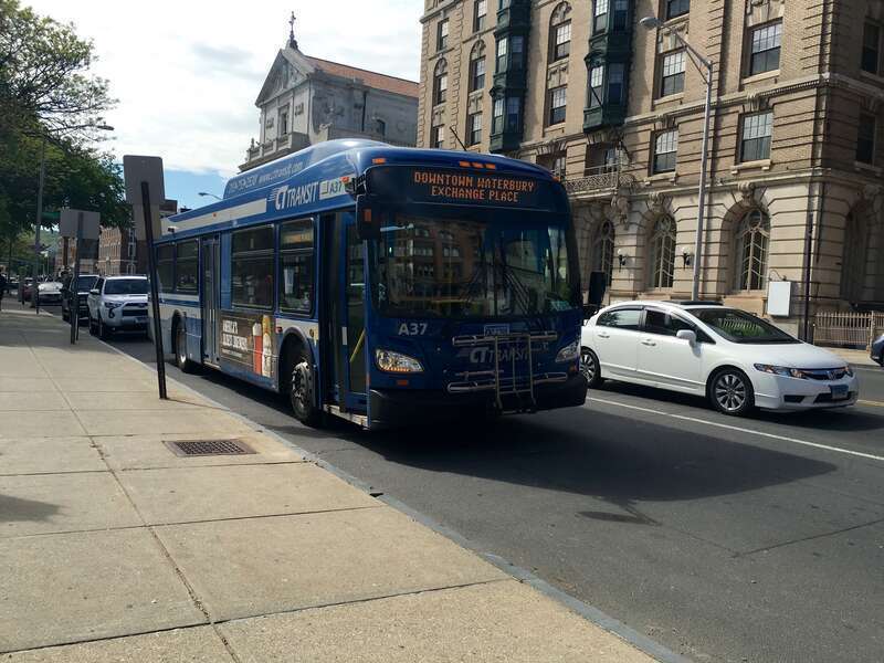 CTtransit 2011 New Flyer Xcelsior XD35 A37 found at Exchange Place in Downtown Waterbury,CT