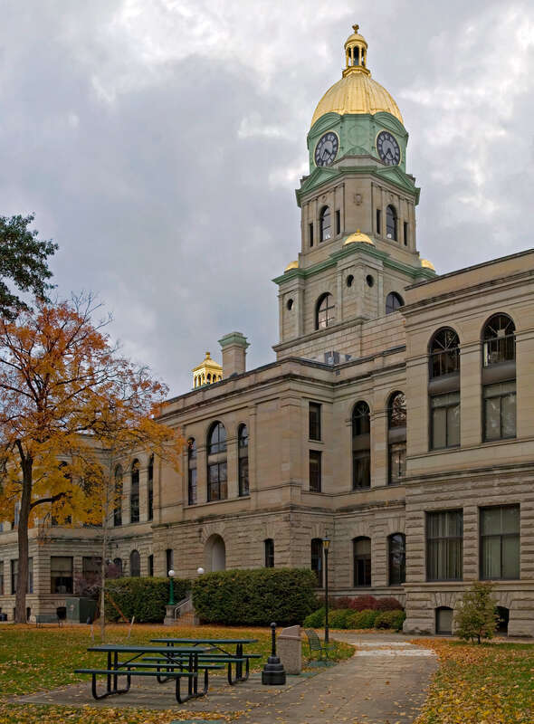View of the Cabell County Courthouse in Huntington, West Virginia.