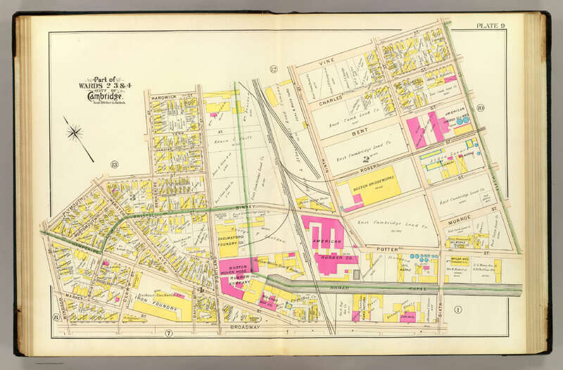 One plate from the “Atlas of the City of Cambridge, Massachusetts”.
Authors George W. and Walter S. Bromley, Civil Engineers.

Published by G.W. Bromley and Co., Philadelphia.