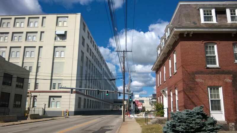 View of industrial heritage in Nashua, New Hampshire
