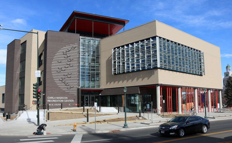 The Carla Madison Recreation Center, located at 2401 East Colfax Avenue in Denver, Colorado. The center is owned and run by the City and County of Denver.