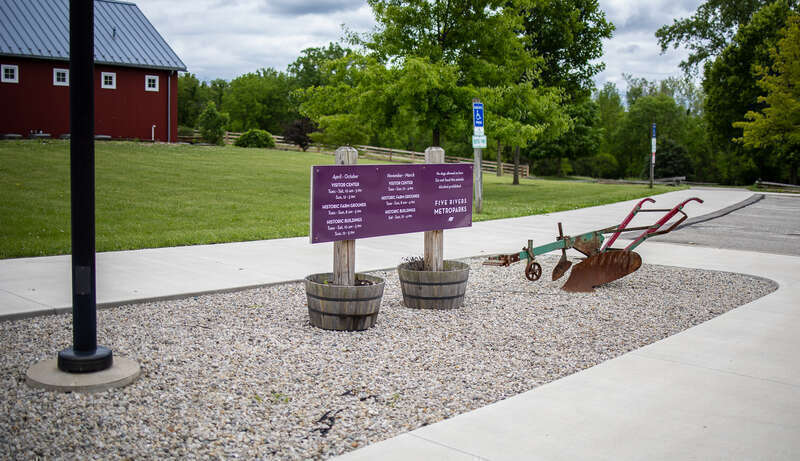 Photo taken of the Carriage Hill MetroPark Visitor Center in Huber Heights, Ohio.