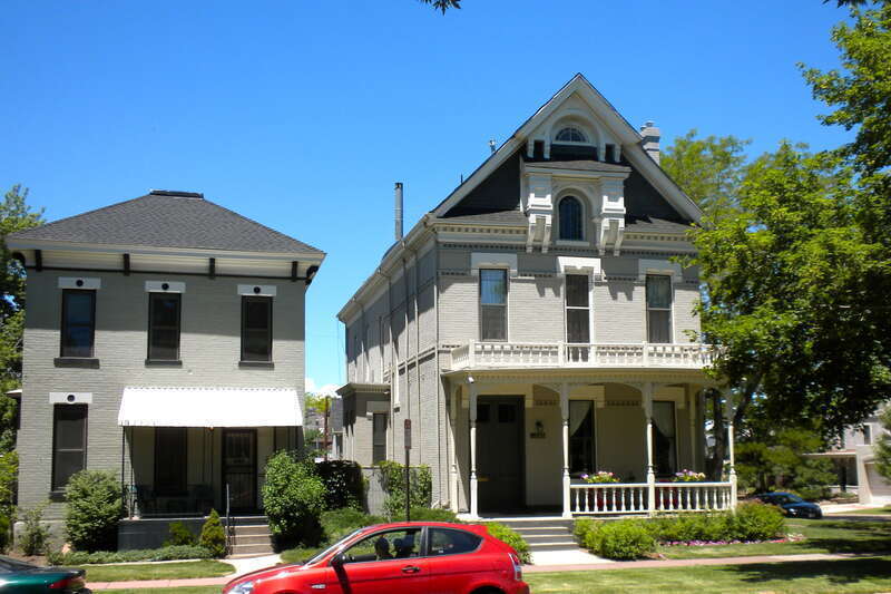 Curtis-Champa Streets District, in Denver, Colorado, on NRHP since April 1, 1975.  Historic district roughly bounded by Arapahoe, 30th, California, and 24th Sts.; and a boundary increase of roughly 30th, Stout, Downing and Arapahoe Sts. in Five