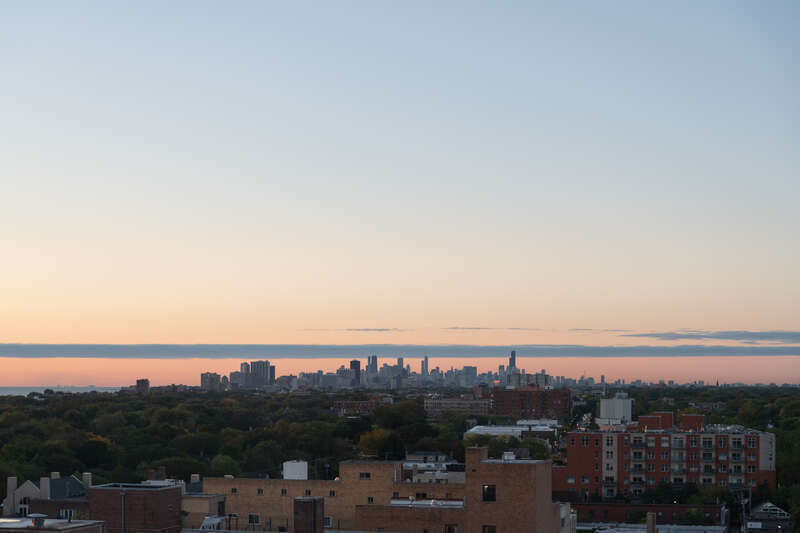 Chicago Skyline - Evanston, Illinois, USA