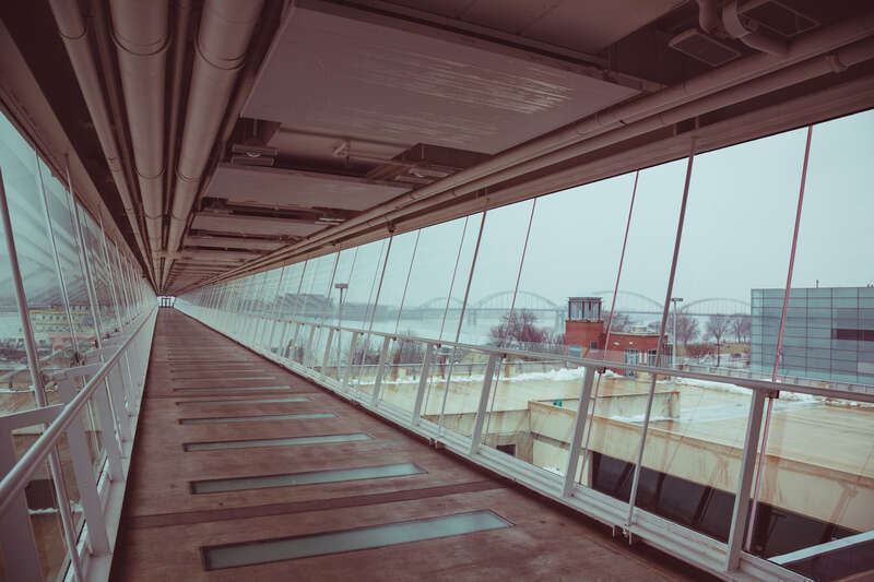The Davenport Skybridge in Davenport, Iowa.

25 January 2016.