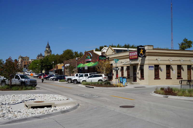 Hickory Street in Denton, Texas (United States).