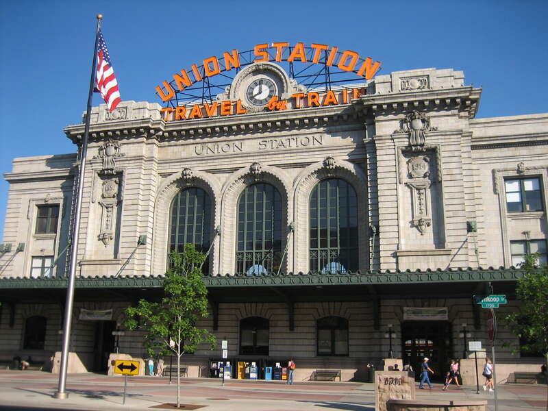 Denver Union Station, 7/15/2006, 7:01 am
Ski Train to depart soon.

Picture I photographed. Public Domain.