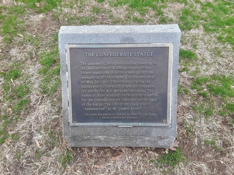 Confederate memorial in Alexandria, Virginia