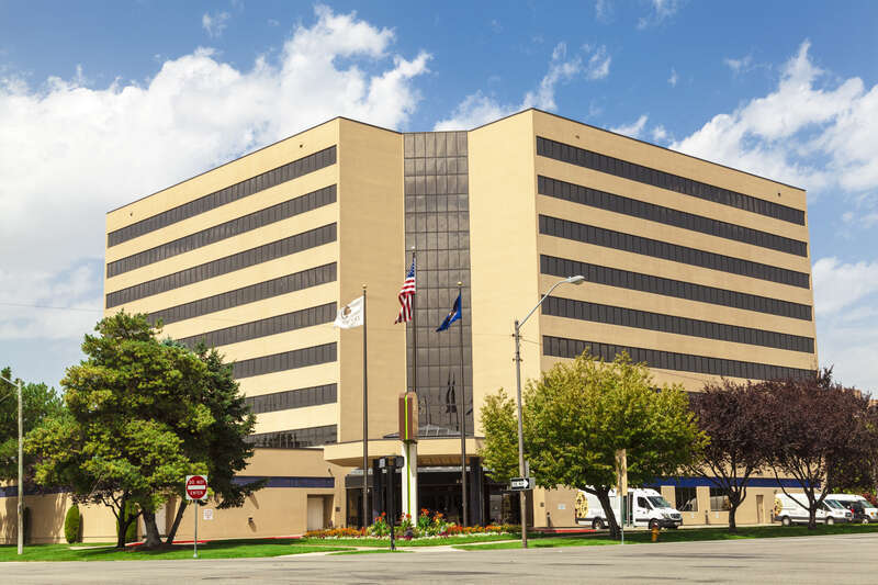 DoubleTree Hotel (110 West 600 South) in Salt Lake City, Utah, USA.