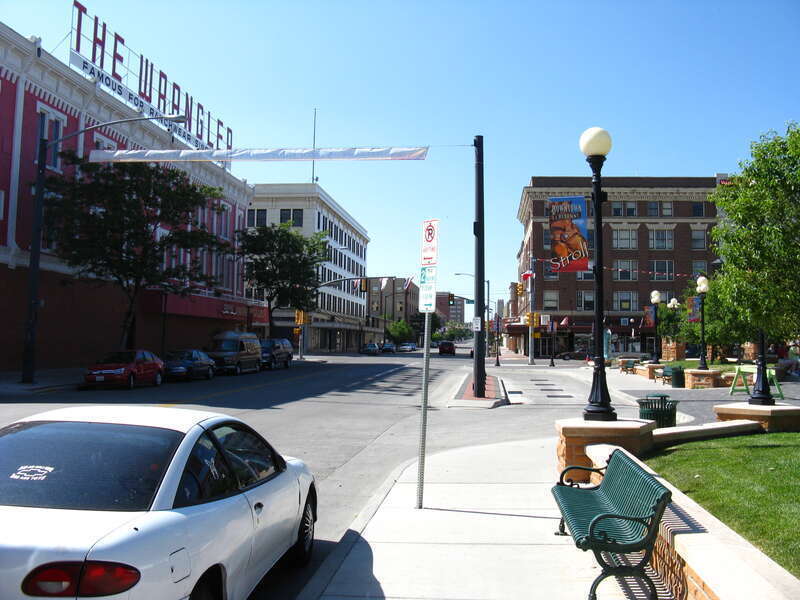 Downtown Cheyenne, Wyoming. This area is listed on the National Register of Historic Places.