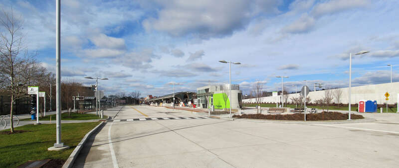 Downtown New Britain station nearing completion in December 2014