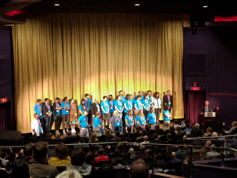 Thanking the en:Dryden Theatre projectionists for their work at the 2018 Nitrate Film Festival