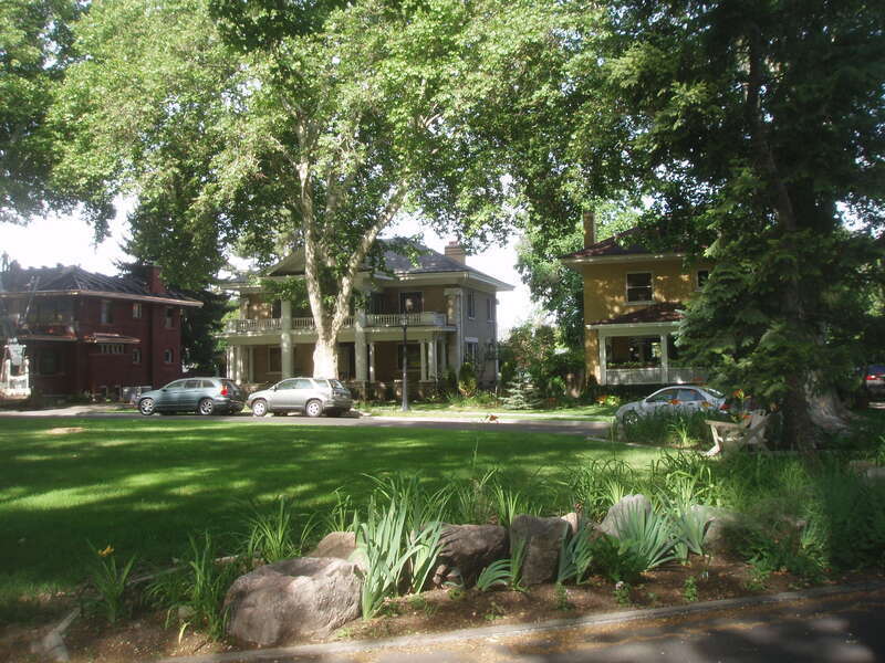 West side of the Eccles Avenue Historic District, in Ogden, Utah, United States.