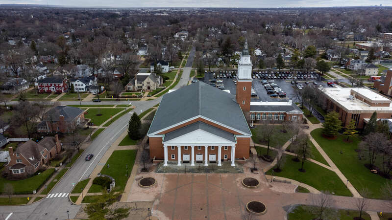 Edman Memorial Chapel at Wheaton College in Wheaton, IL.