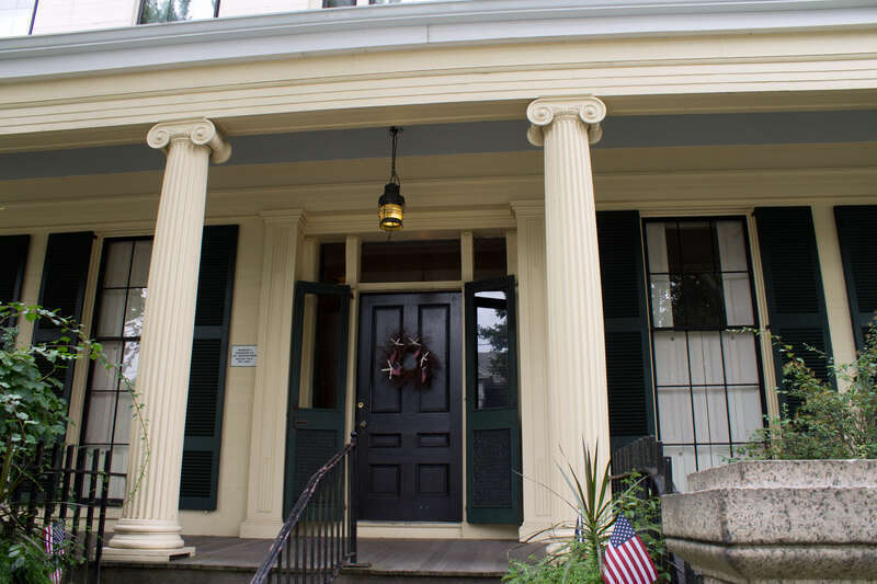 Ezekiel Sawin House The ,main entrance to the Ezekial Sawin house.