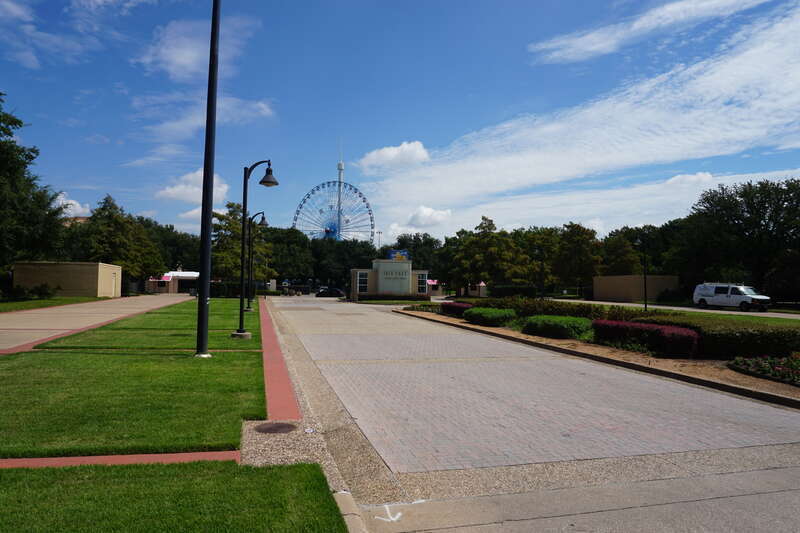 The Martin Luther King, Jr. Boulevard gate at Fair Park in Dallas, Texas (United States).