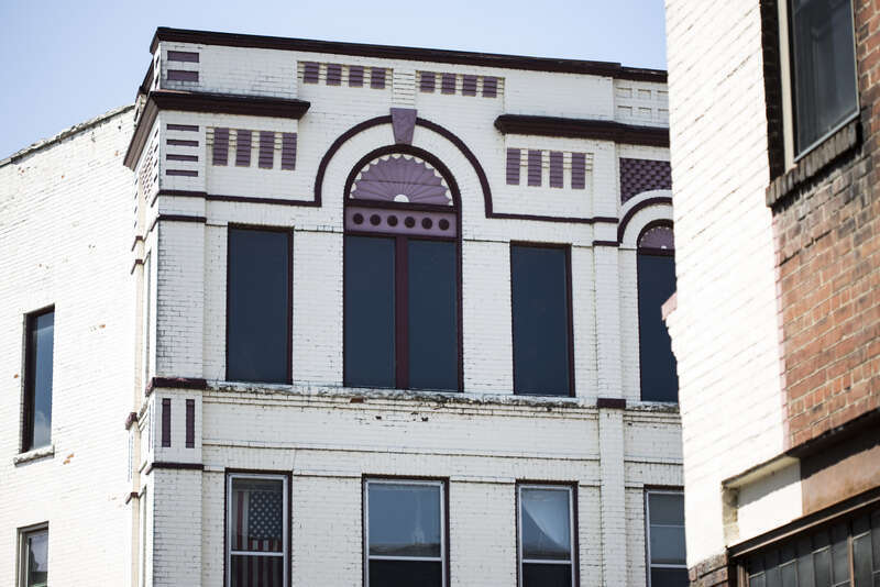 Building at Pearl Street, La Crosse, Wisconsin.