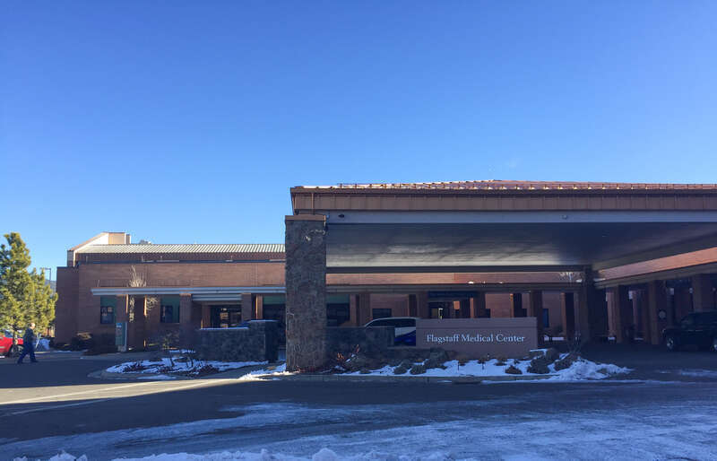 Flagstaff Medical Center entrance in January 2018